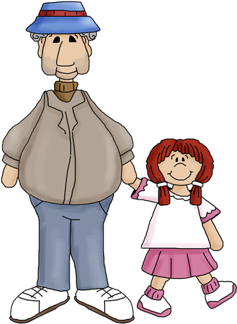 You May Like Those Clipart - Grandpa And Granddaughter Songs (363x480)