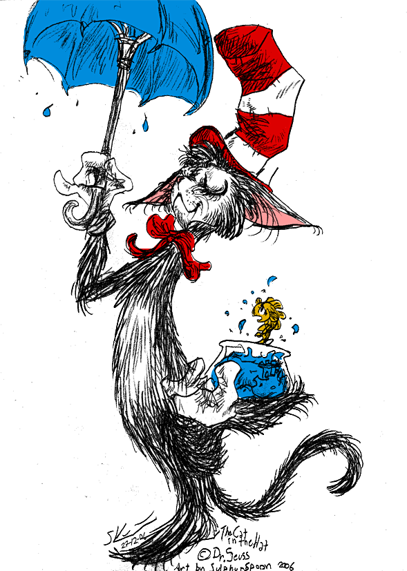 Da Cat In Da Hat Sorta By Spoonfayse On Deviantart - Da Cat In Da Hat Sorta By Spoonfayse On Deviantart (589x827)