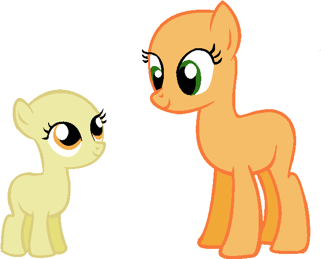 Sisters Base By Mylittlebases - Mlp Base Little Sister (707x586)