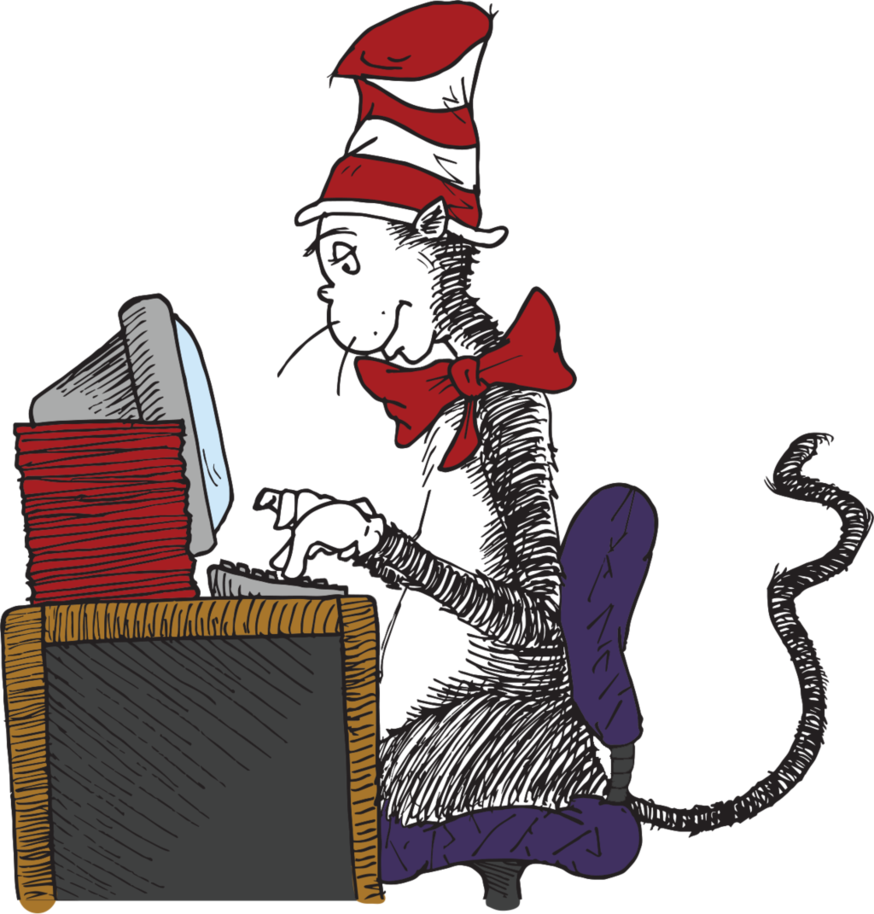 Cat In The Hat Charact - Cartoon (874x914)