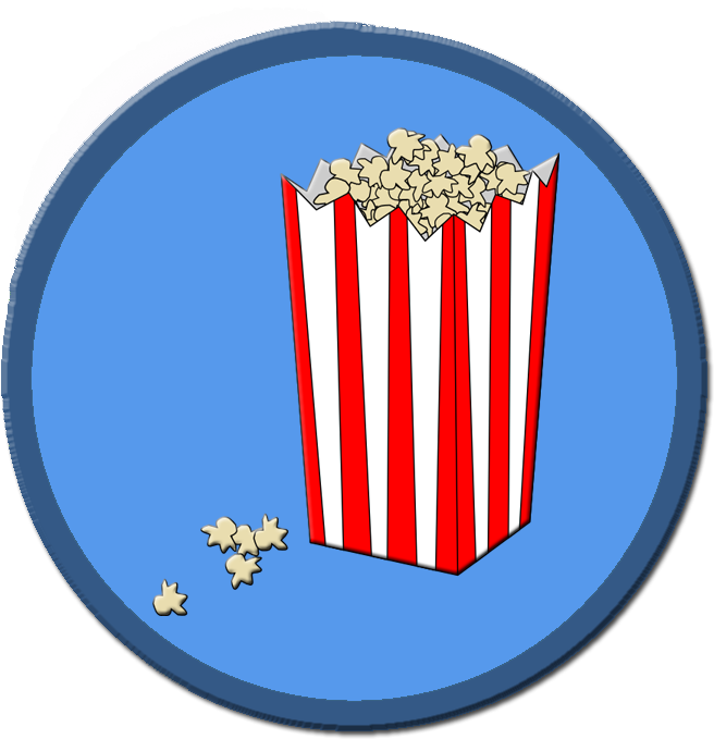 Photocopied Pieces Of Popcorn - Illustration (700x700)