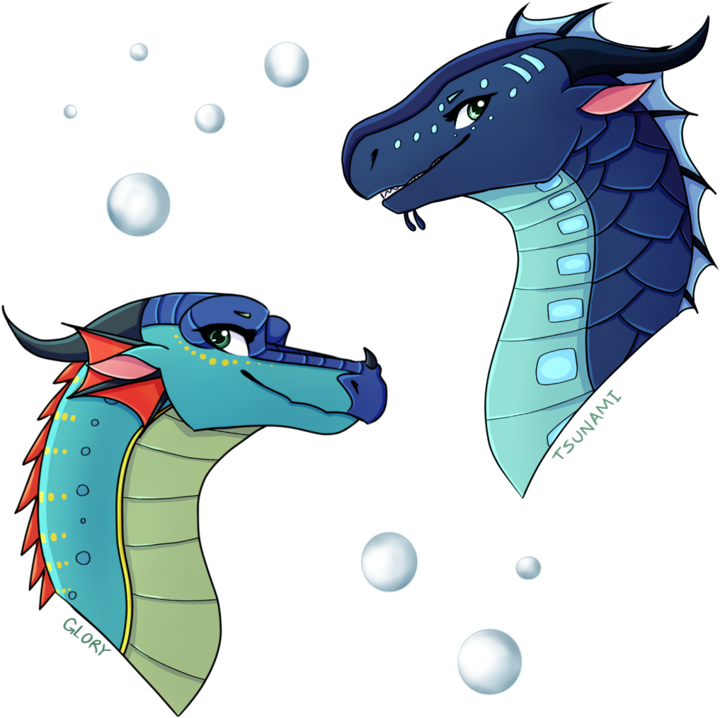 [merch] Tsunami And Glory By Sahel-solitude - Wings Of Fire Tsunami And Glory (1024x1024)