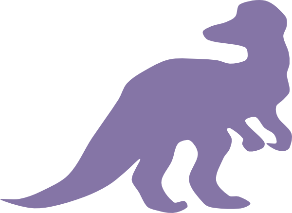 Dinosaur Clip Art At Clker - Dinosaur Silhouette (600x438)