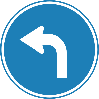 Image Result For Turn Left Sign - You Can Turn Left (395x394)