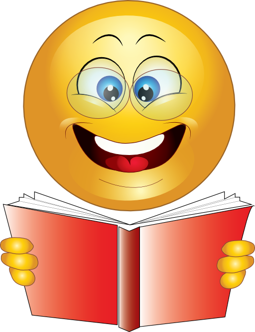 Yellow Wise Smiley Emoticon Clipart - Ready To Learn Emoji (512x668)