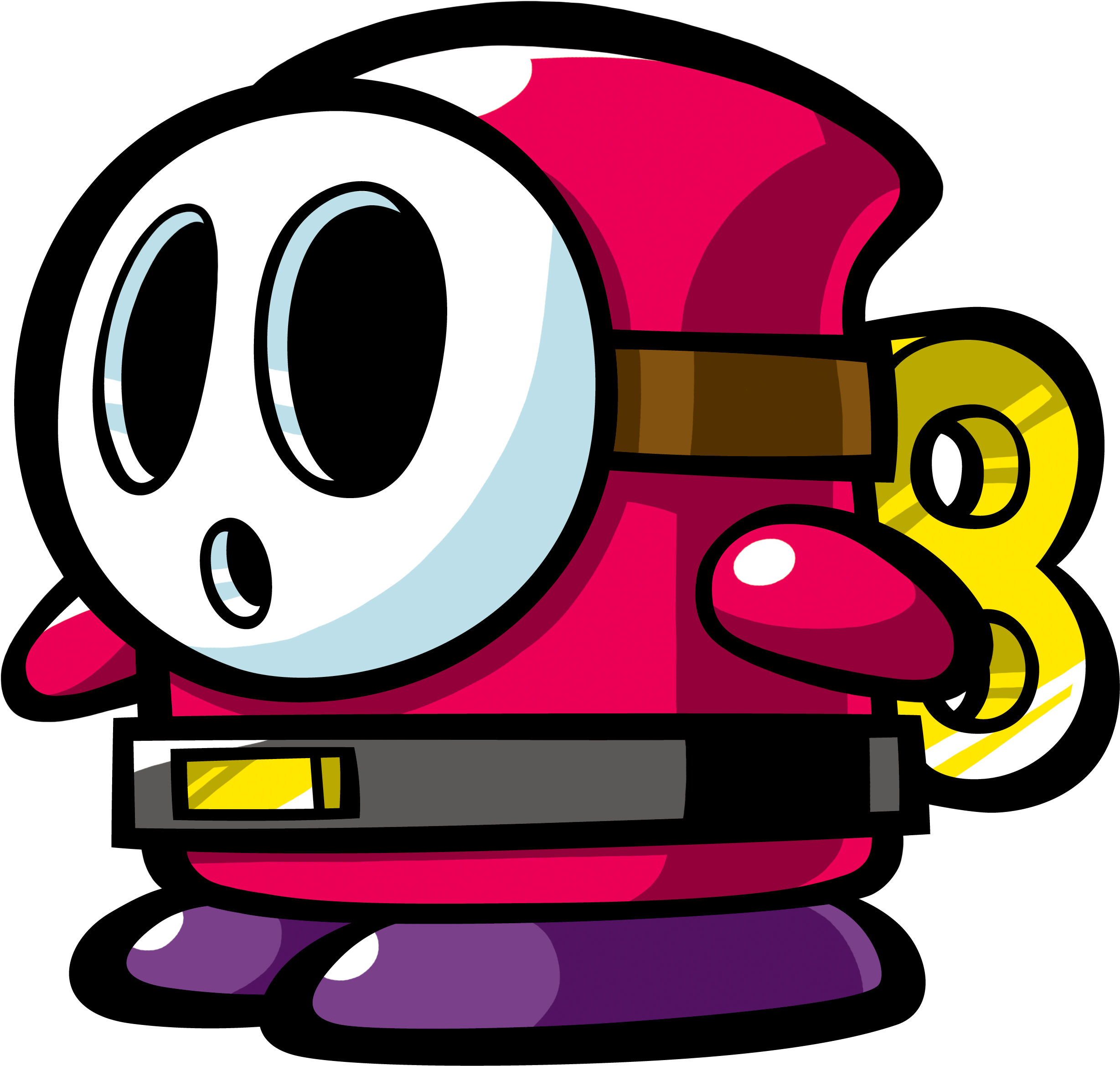 Mario Clipart Mini - Shy Guy Mario (3000x3000)