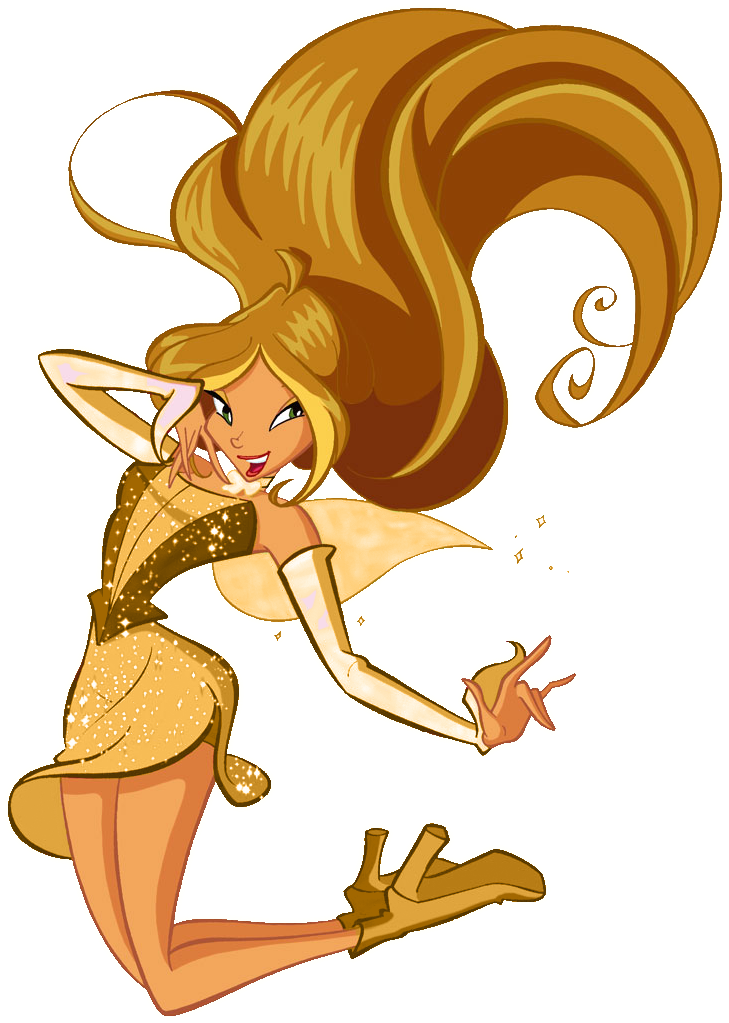 Gold Winx - Winx Club Flora Magic Winx (737x1025)