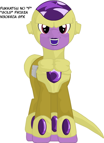 Fukkatsu No F Gold Frieza - My Little Pony Frieza (367x489)