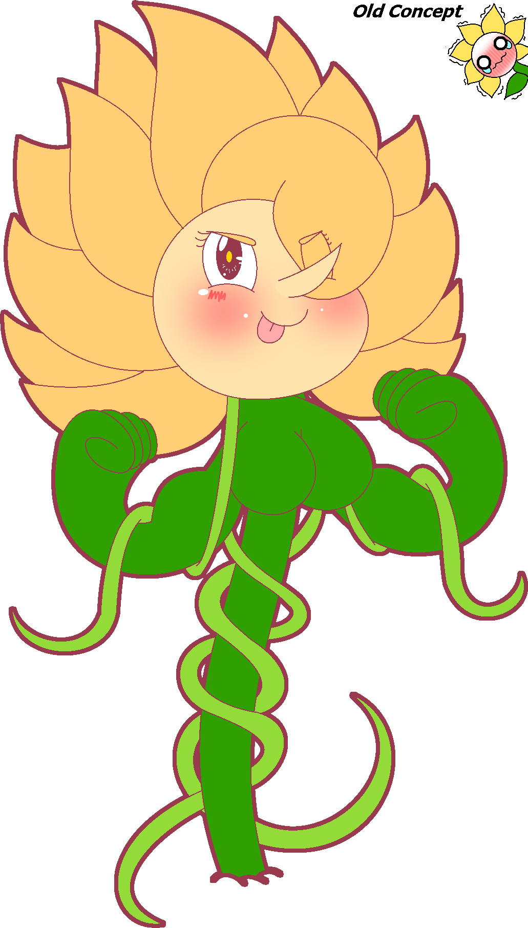 Flowette Tries To Be Mean On Halloween~ - Cartoon (1031x1811)