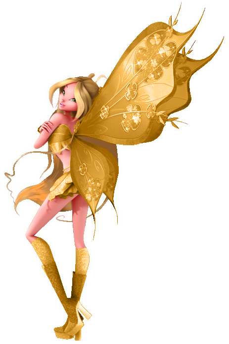 Flora 3d Gold Believex By Alexaspears1333 - Winx Club La Aventura Magica (463x694)