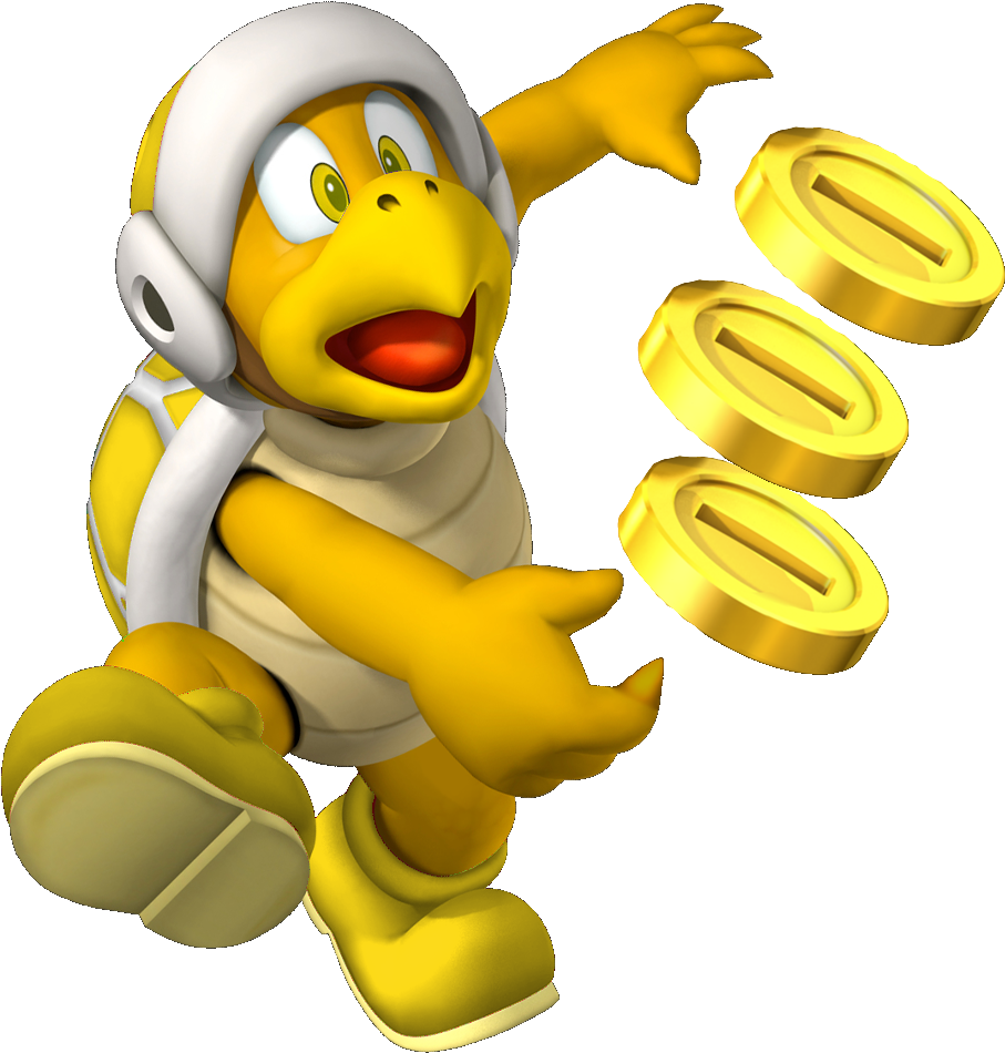 Gold Bro - Shuriken Bro Mario (1000x990)