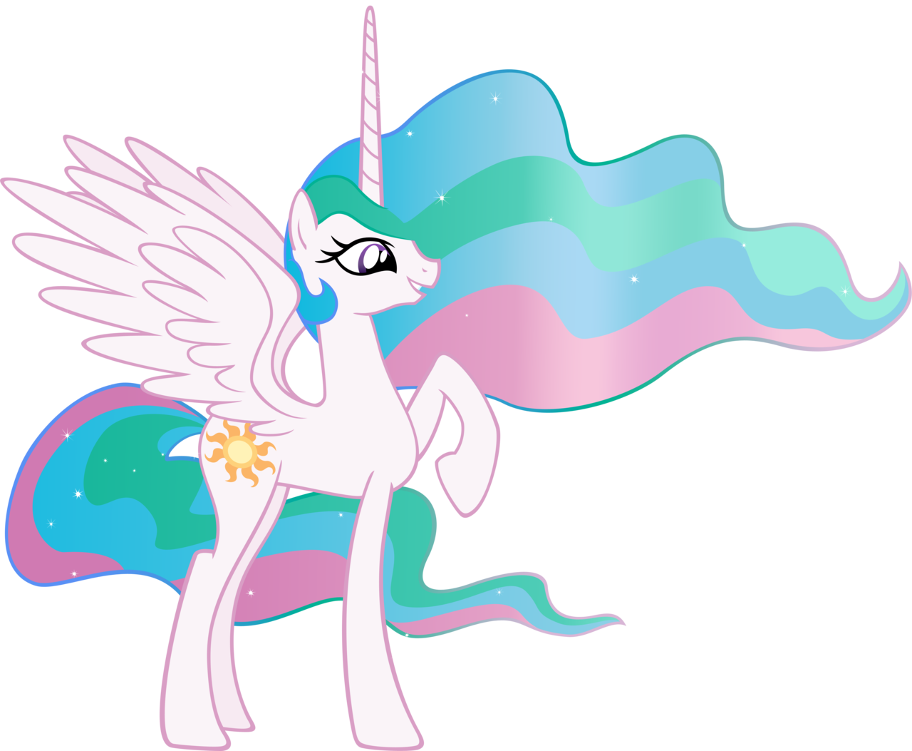 Nekkid By Moongazeponies Celestia - Princess Celestia My Little Pony (1280x1053)
