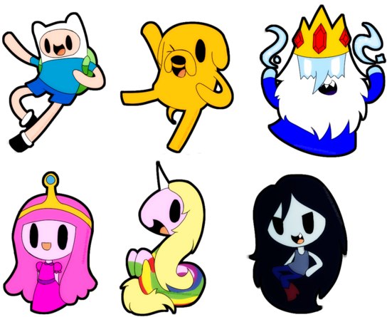 Adventure Time Chibis By Silvishinystar - Adventure Time Chibi Characters (600x486)