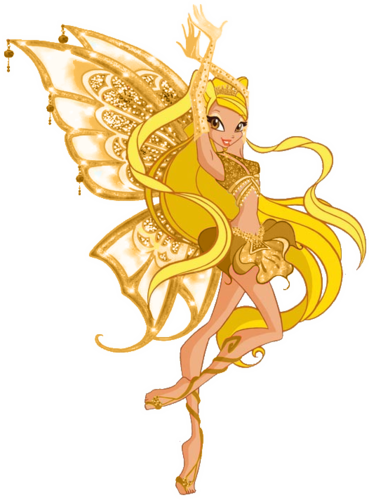 The Winx Club Wallpaper Titled Stella Gold Enchantix - Winx Club Enchantix Stella (369x500)