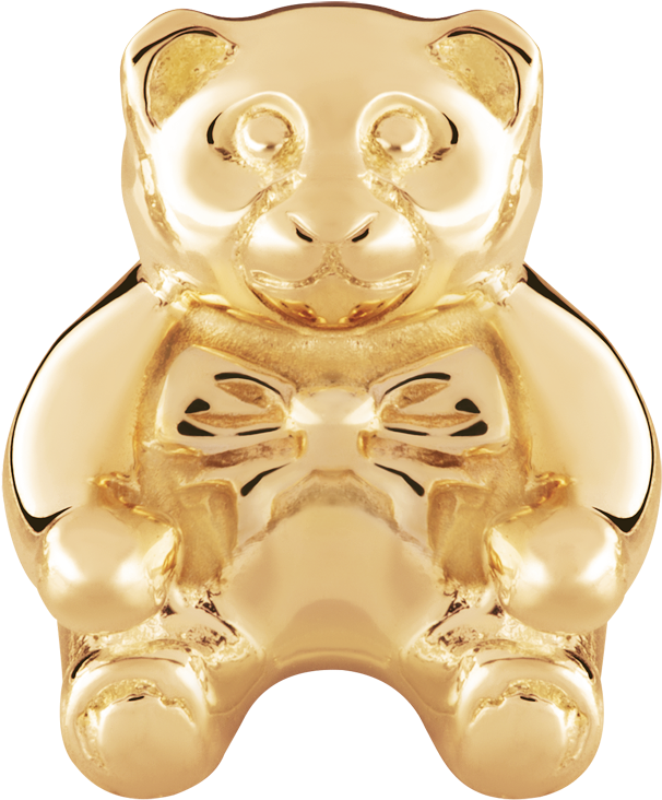 Bear Gold Charm (1000x1000)