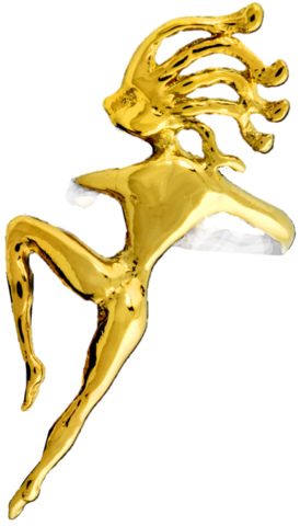 Dancer Gold Vermeil Ear Cuffs Earrings - Gold (274x480)