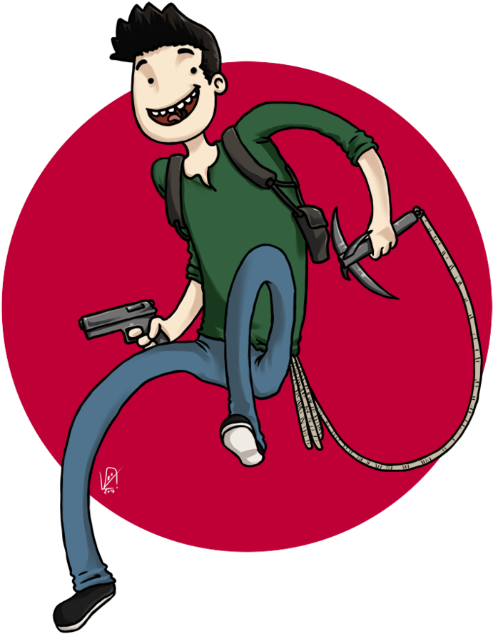 Adventure Time With Nathan Drake By L E E 0 N - Cartoon (816x979)