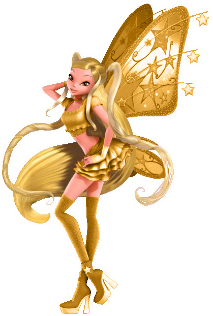 Stella 3d Gold Believex By Alexaspears1333 - Winx Club Gold Stella (419x622)