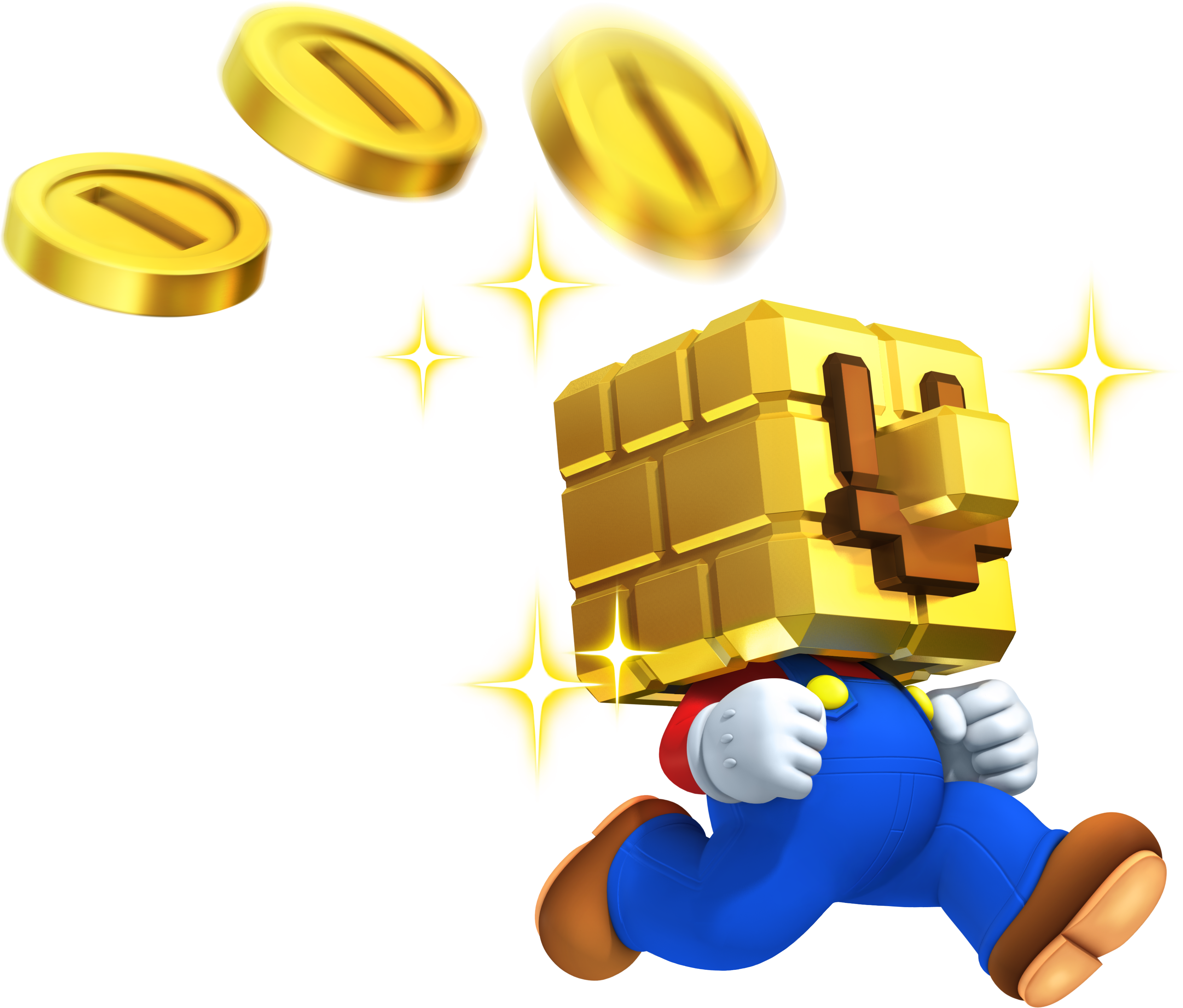 Gold Block - New Super Mario Bros 2 Gold Block (3345x2849)