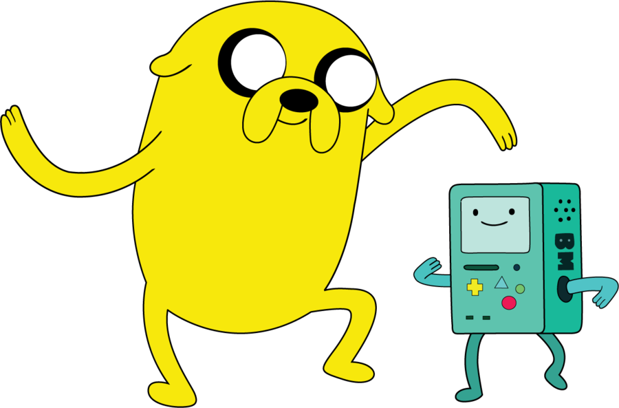 Jake And Bmo Dancing By The3javi - Adventure Time Jake And Bmo (900x593)