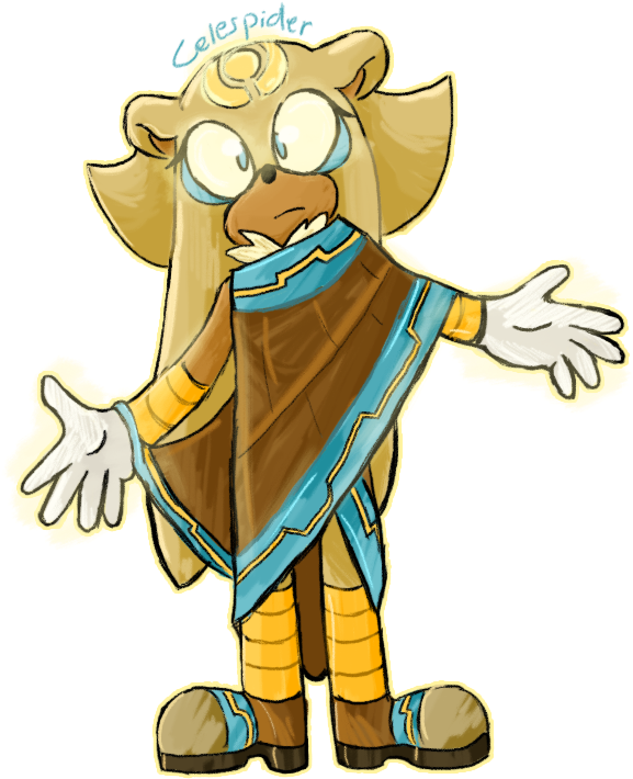 Gold The Tenrec By Celespider - Sonic Gold The Tenrec (600x720)