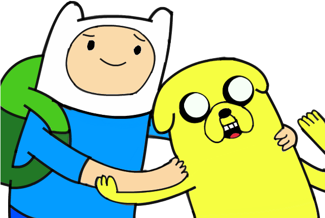 Finn And Jake - Adventure Time Jake And Finn Png (640x480)