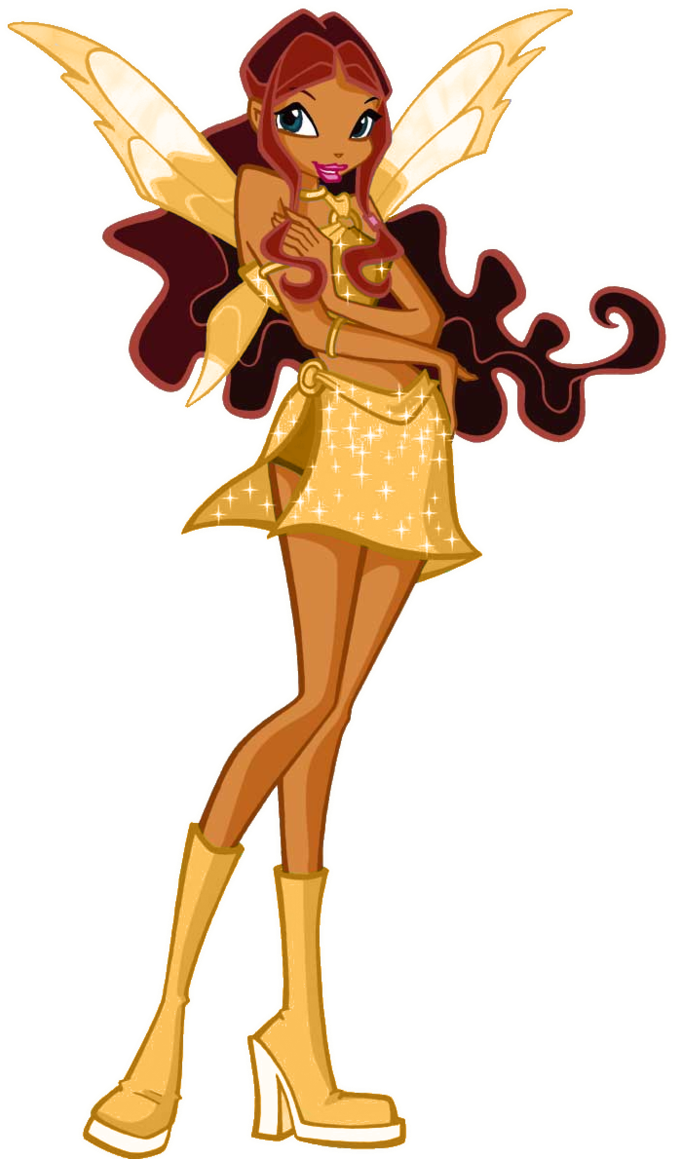 Aisha Gold Transform By Alexaspears1333 - Winx Club Layla Charmix (684x1169)