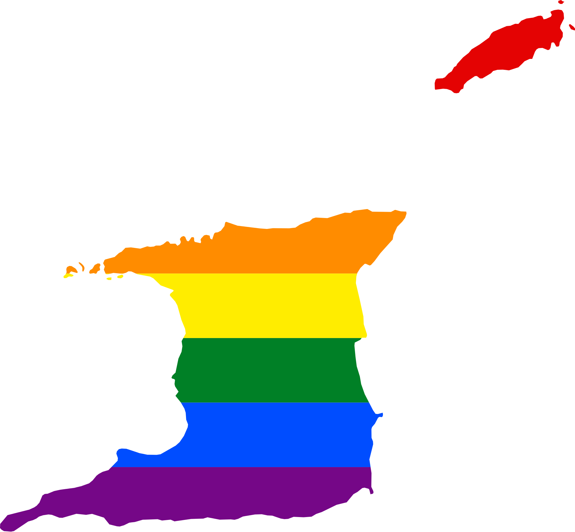 Lgbt Cliparts 9, - Trinidad And Tobago Lgbt (2000x1852)