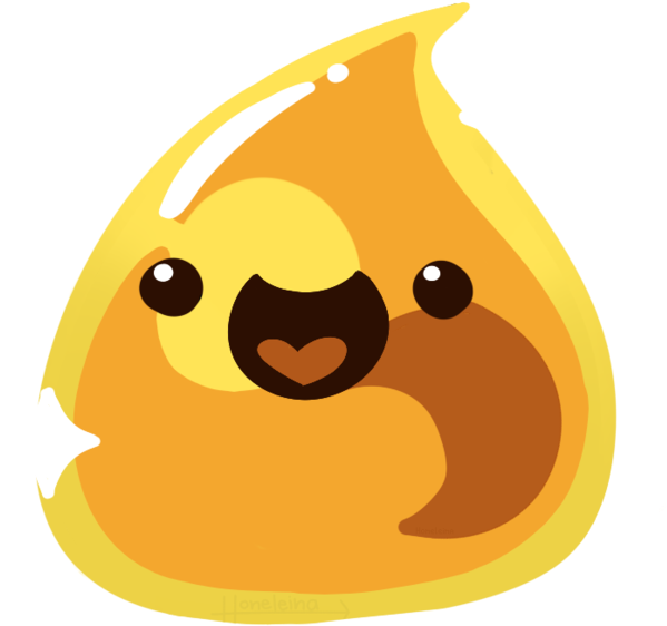 Gold Slime By Honeleina - Gold Slime Slime Rancher (600x571)