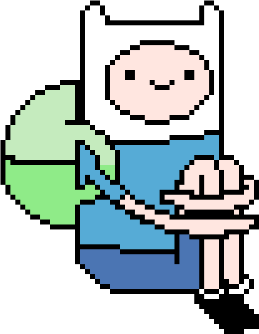 Finn From Adventure Time - Graficos Em Ponto De Cruz Show Da Luna (710x720)