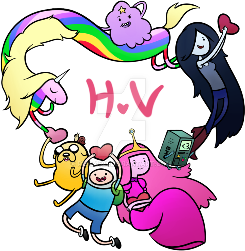 Adventure Time Valentines Day By Renz1521 - Cartoon (900x900)