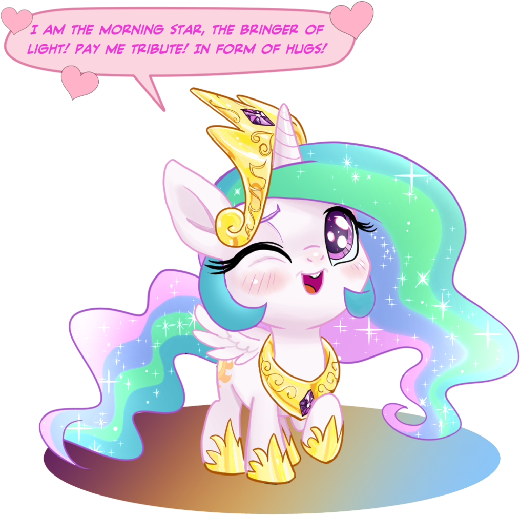 Pencils, Blushing, Chibi, Crown, Cute, Cutelestia, - Winged Unicorn (1280x1024)