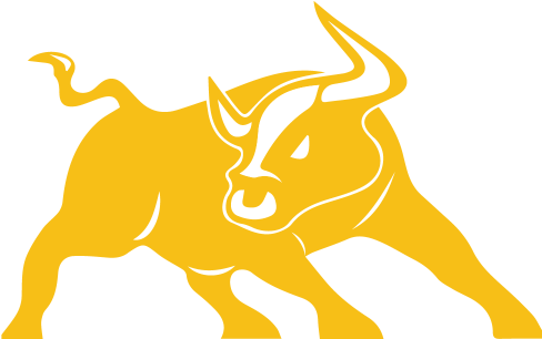 Goldbull3 - Wall Street Bull Png (500x305)