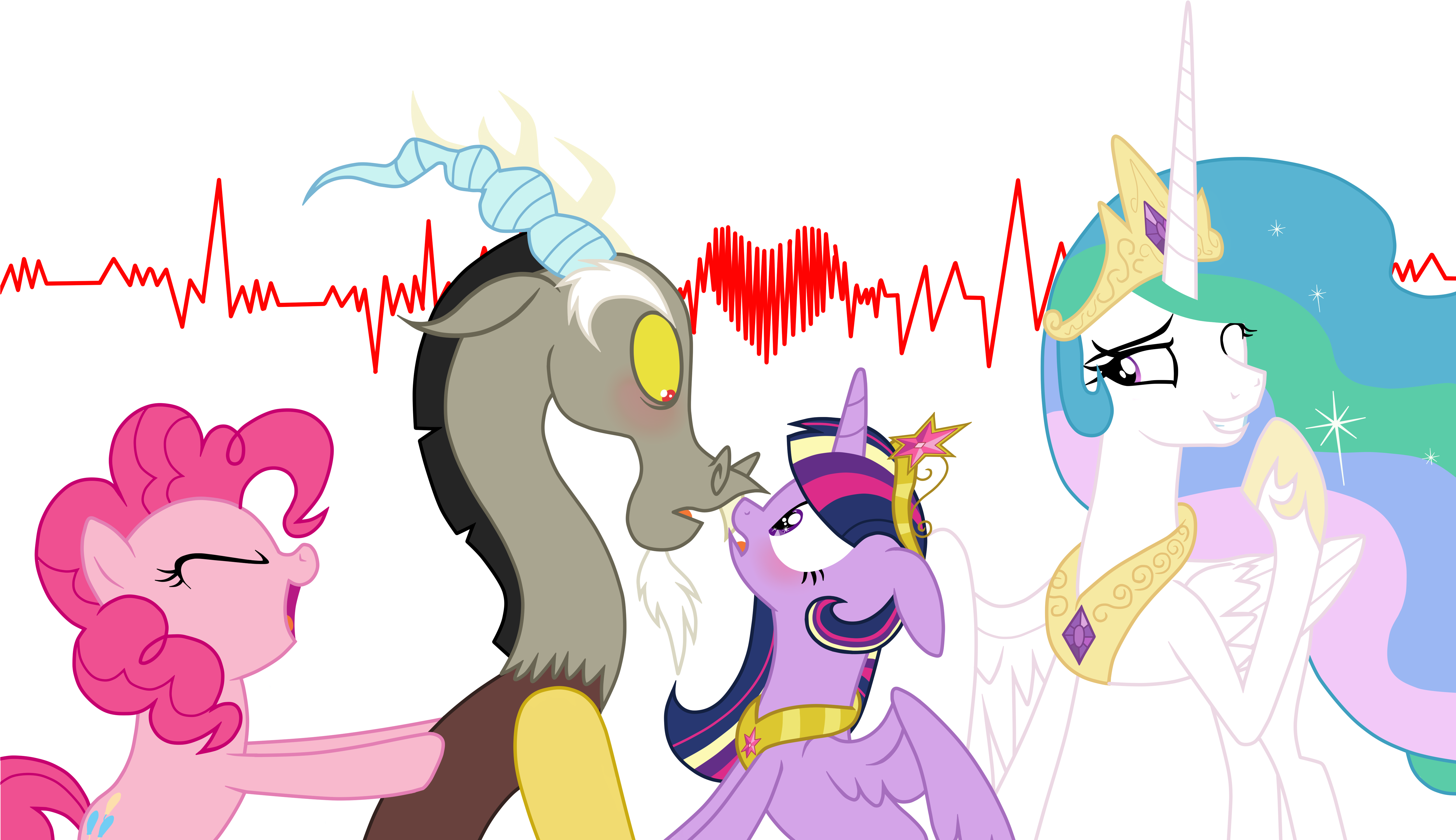 Smallbluetiger, Big Crown Thingy, Celestia The Shipper, - Comics (5405x3267)