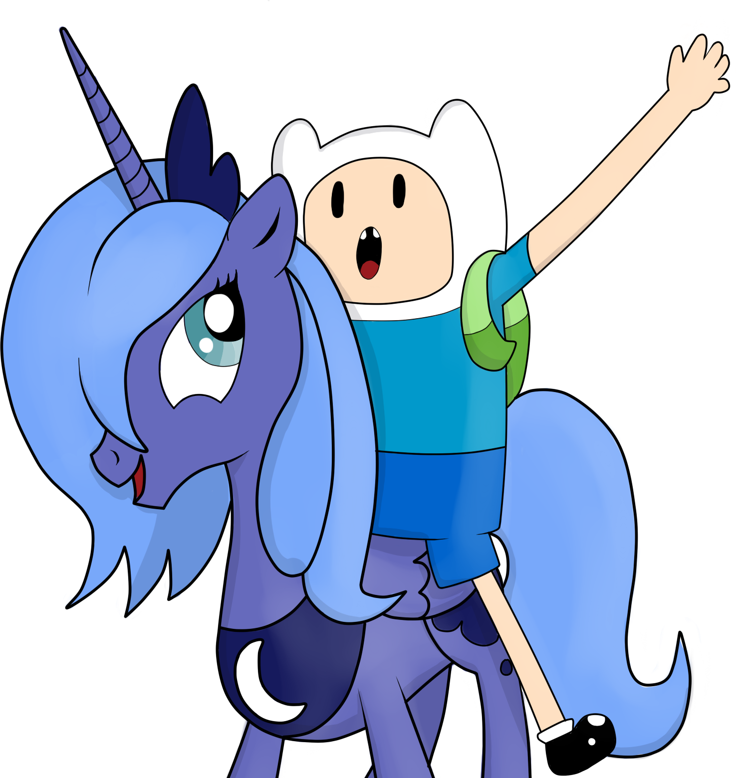 Adventure Time Finn Artist-miketheuser Crossover Luna - Adventure Time Finn Artist-miketheuser Crossover Luna (1475x1560)