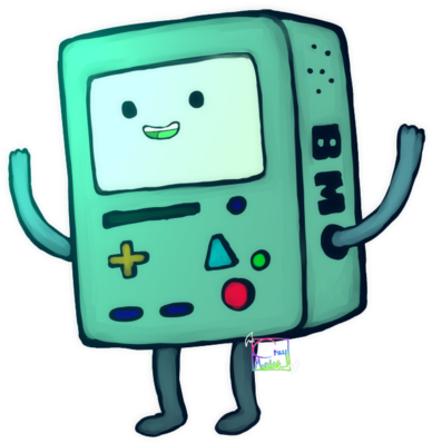 Bmo By Simkray - Adventure Time Beemo Transparent (400x407)