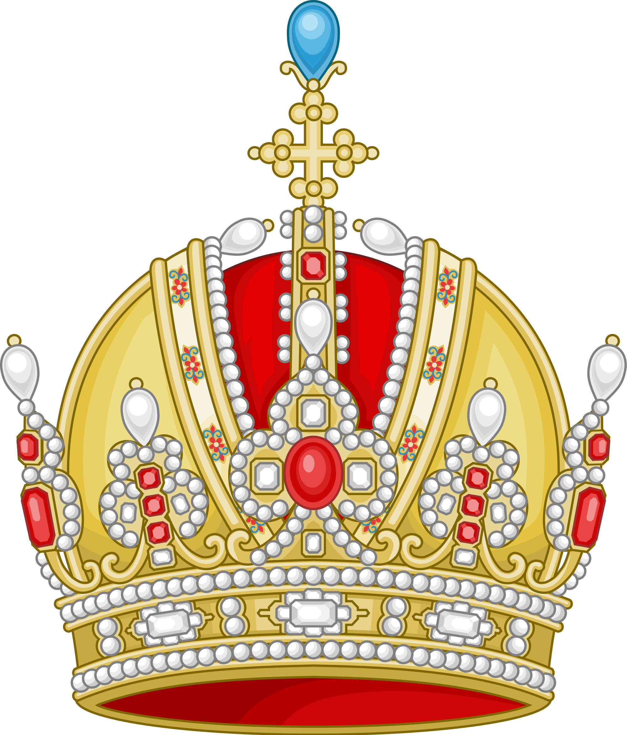 Imperial Crown Of Austria - Heraldic Imperial Crown (2000x2344)