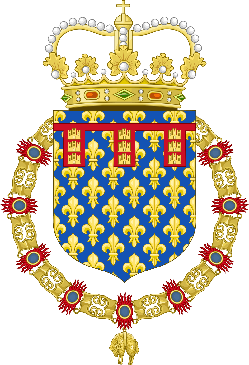 Coat Of Arms Of The King Of Spain As The Count Of Artois - Coat Of Arms Of Manila (800x1171)