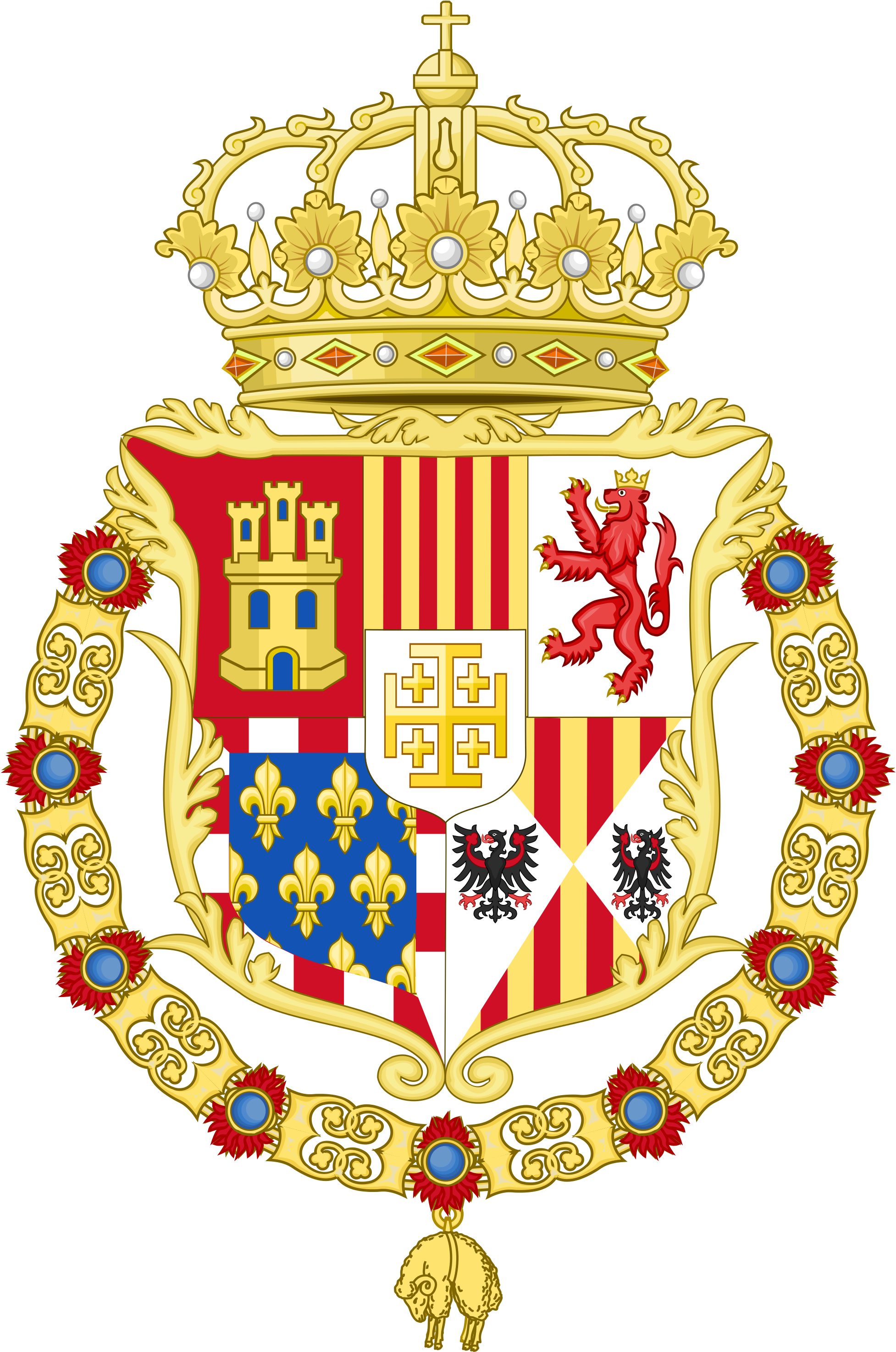 Explore Royal Crowns, Coat Of Arms, And More - Philip Ii Of France Coat Of Arms (2000x3035)