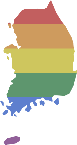 Lgbt South Korea - South Korea Map In World Map (600x600)