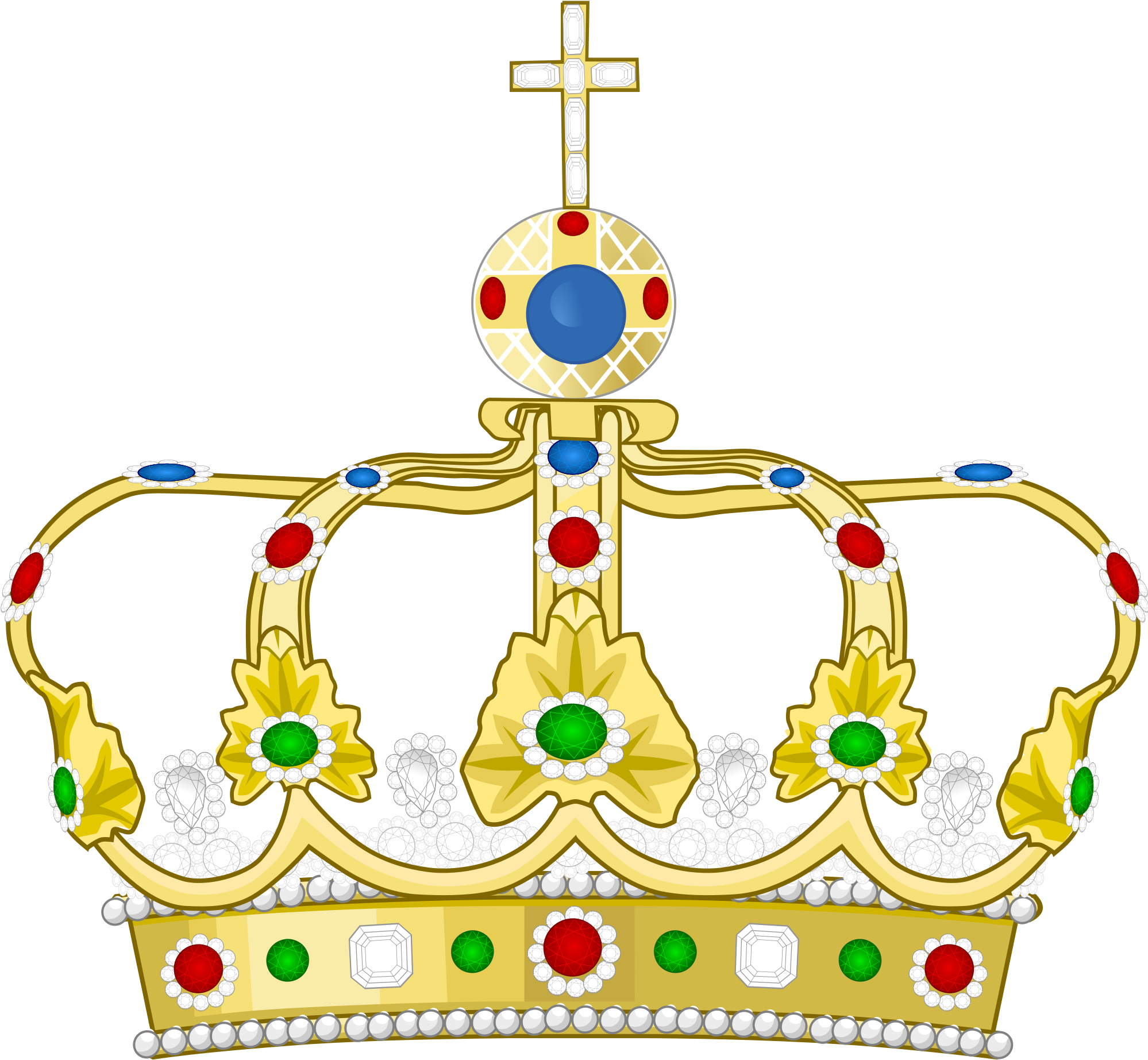 Royal Crown Of Bavaria - Cross (2000x1868)