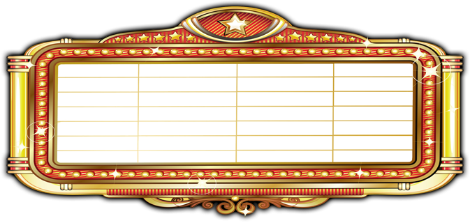 Blank Movie, Theater Or - Blank Movie Marquee (673x320)
