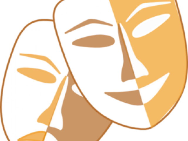 Theatre Masks Clipart - Hunt For Avon's Ghost [book] (640x480)