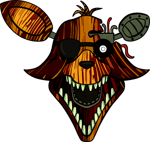 Five Nights At Freddy's - Fnaf Phantom Foxy Drawing (500x475)