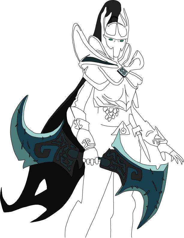 [wip] Phantom Assassin By Panizen - Dota 2 Drawing Phantom Assassin (613x793)
