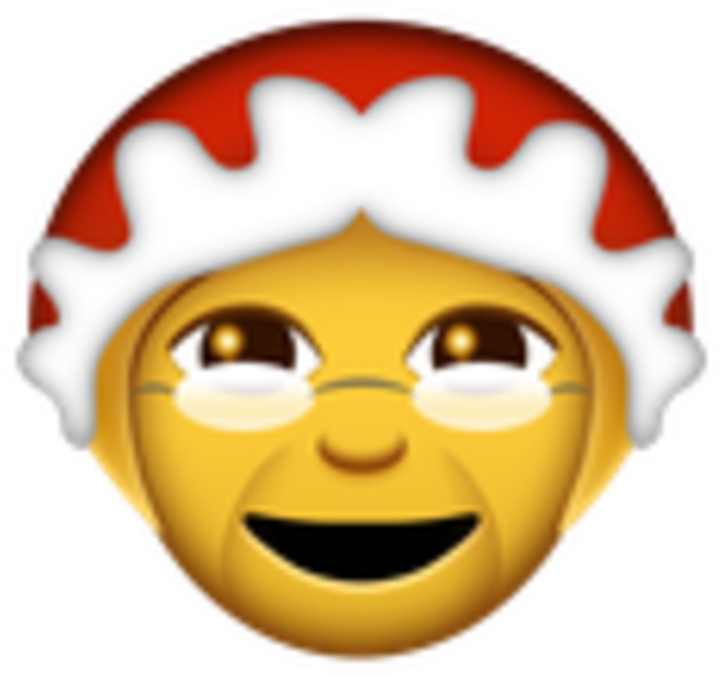 Mother Christmas H - Keyboard With Clown Emoji With Blue Hair (683x683)