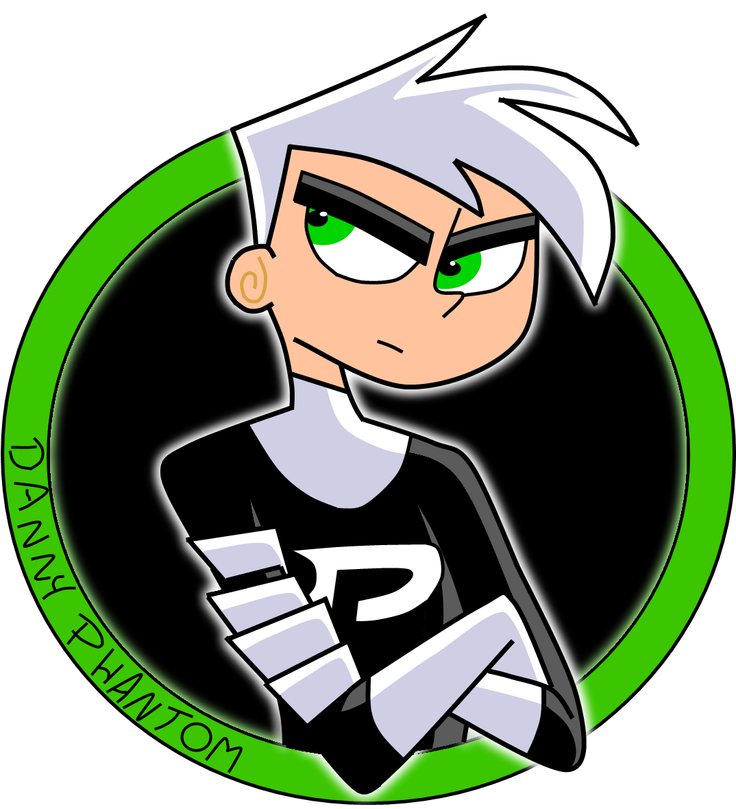 Danny Phantom By Phantom Ice - Cartoon (1205x1200)
