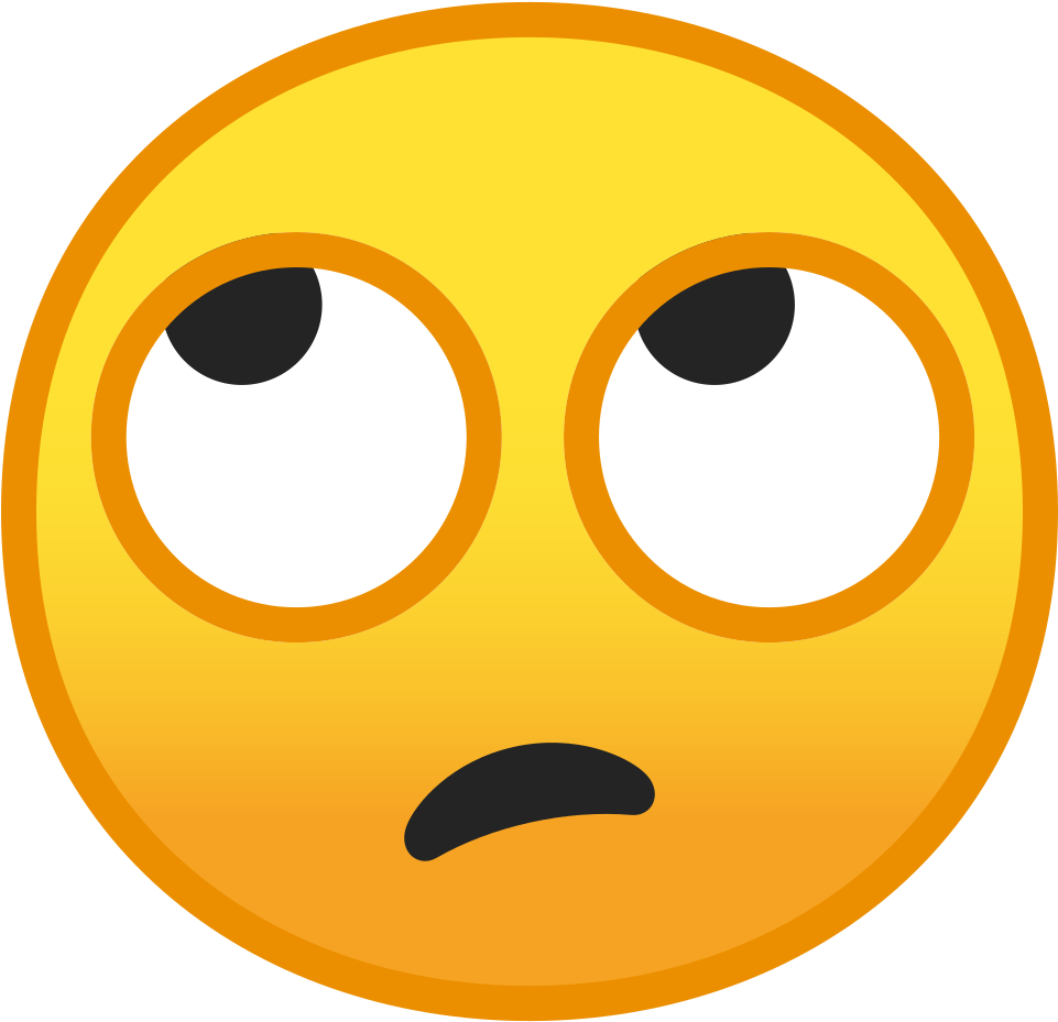 Face With Rolling Eyes Icon - Smiley Augen Verdrehen (1024x1024)