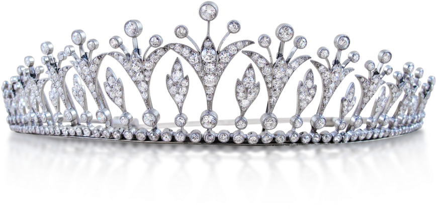 Transparent Diamond Princess Tiaras - Real Silver Crown Transparent Background (1000x1000)