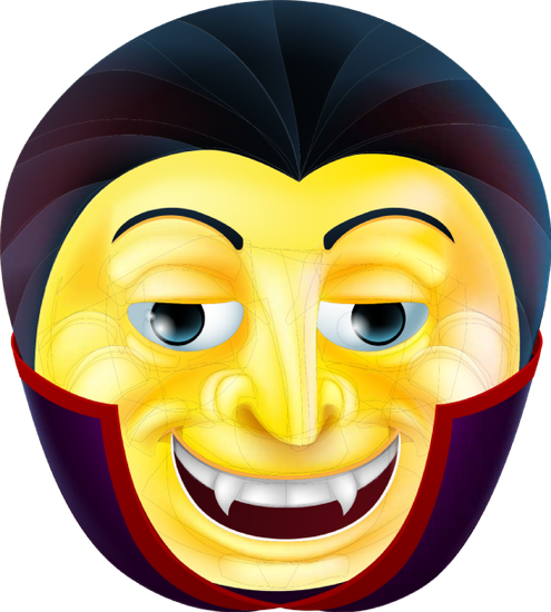 Vampire Emoji Emoticon - Vampire Emoji (495x550)